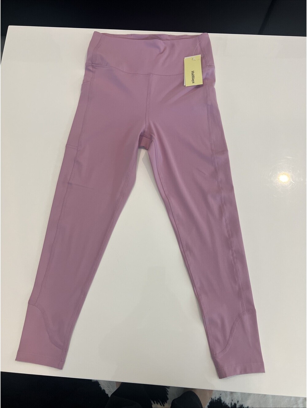 $115 Halfdays Women's Camille Leggings NWT Size M Color Amethyst-Pink - Picture 10 of 11